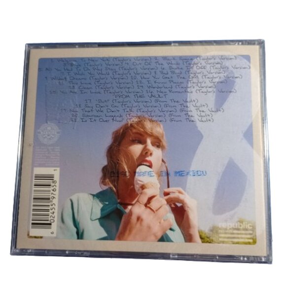 Taylor Swift - 1989 Taylor's Version Aquamarine Green Thin Crack in Case Sealed - Picture 2 of 4